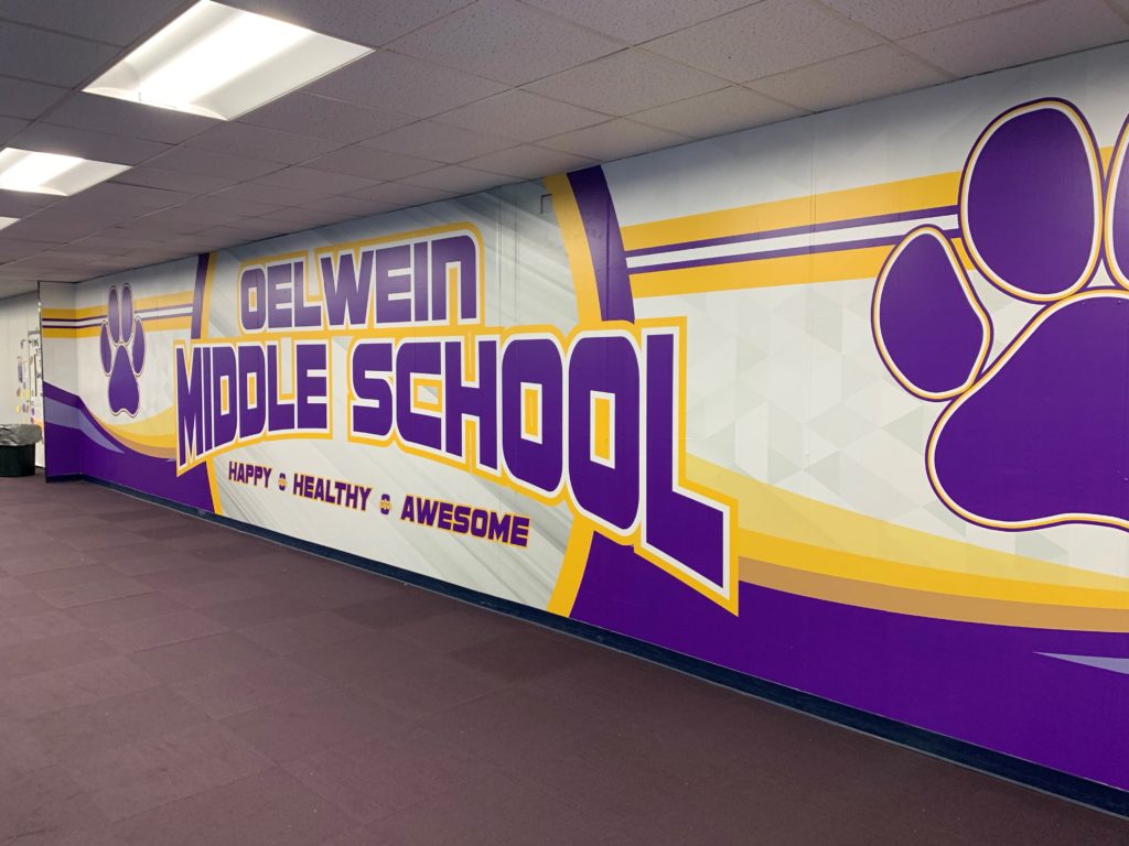 Oelwein Middle School Wall Graphics